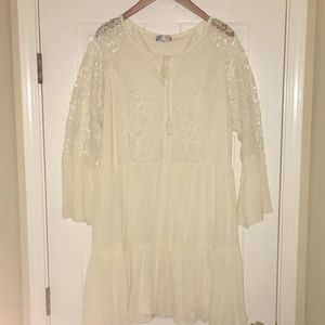 Cream Lace Dress